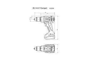 BS 14.4 LT Compact Аккумуляторная дрель-шуруповерт Metabo