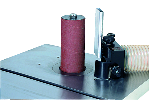 Шлифовальный шпиндель с набором втулок высотой 230 мм, диаметром 25, 38, 50, 75 и 100 мм с абразивными гильзами зернистостью 80G