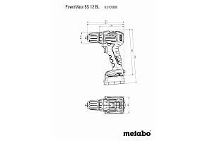 PowerMaxx BS 12 BL Аккумуляторная дрель-шуруповерт Metabo (601038720)