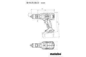 SB 18 LTX-3 BL Q I Аккумуляторные ударные дрели Metabo