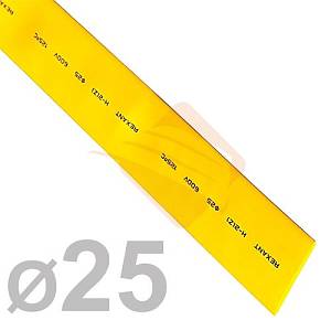 Rexant 22-5002 Трубка термоусаживаемая 25.0/12.5мм 1м Желтая