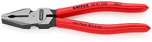 Плоскогубцы комбинированные особой мощности, 200 мм, фосфатированные, обливные ручки, SB KNIPEX