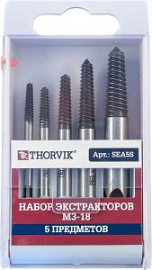 SEA5S Набор экстракторов М3-18, 5 предметов Thorvik