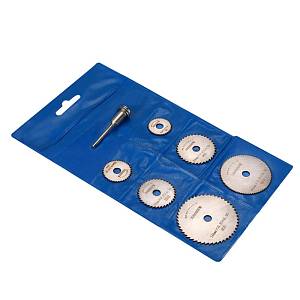 Набор отрезных дисков для гравера + держатель DEKO RT7 (7 предметов) 065-0677